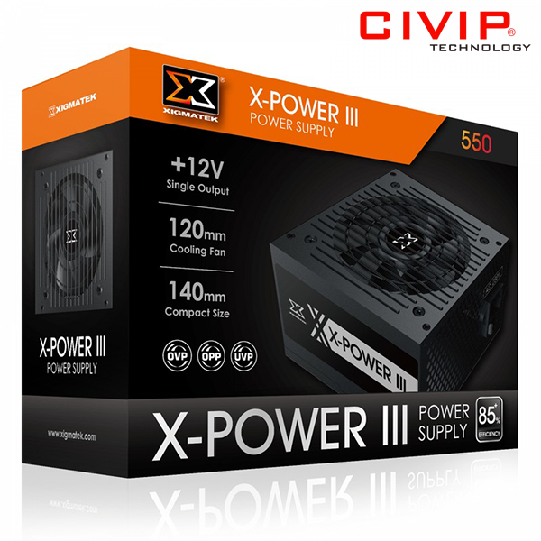Nguồn máy tính Xigmatek X-POWER III X550 - 500W EN45983