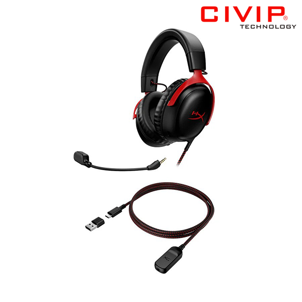 Tai nghe Kingston HyperX Cloud III Black/Red (727A9AA)