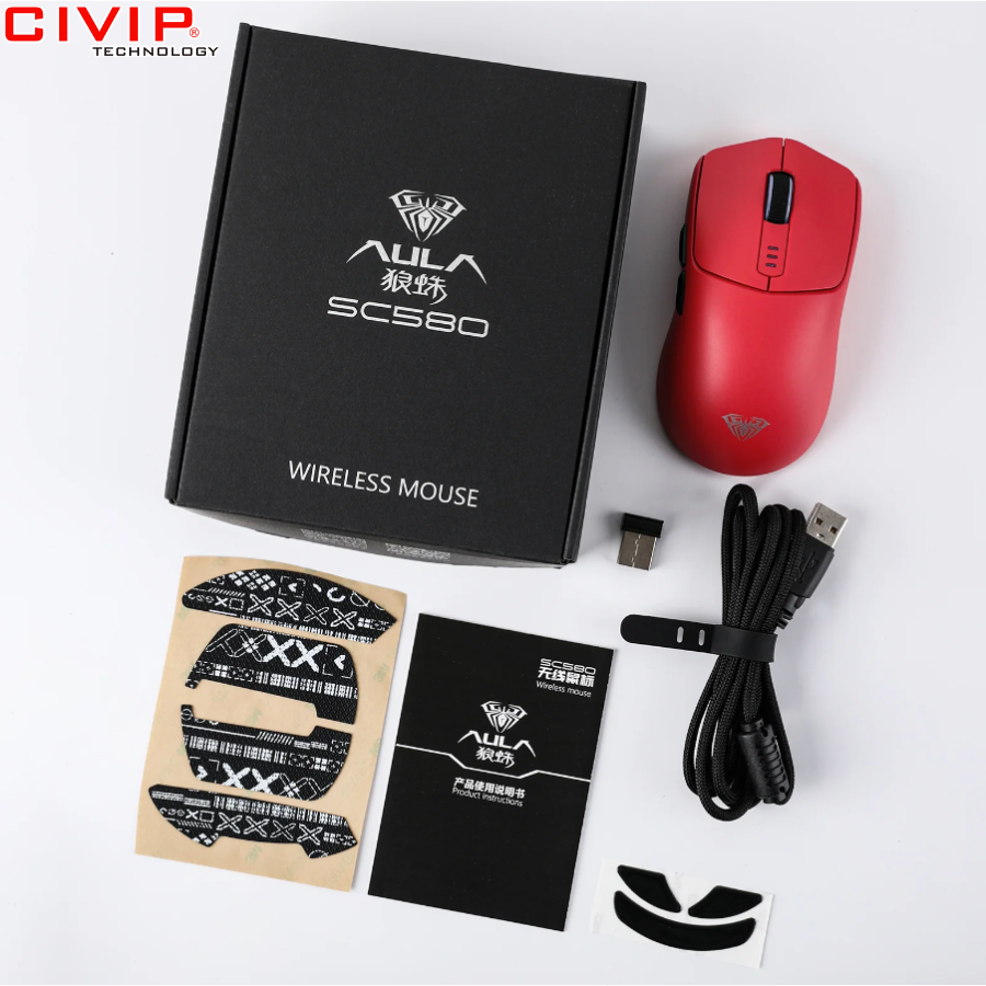 Chuột gaming không dây AULA SC580
