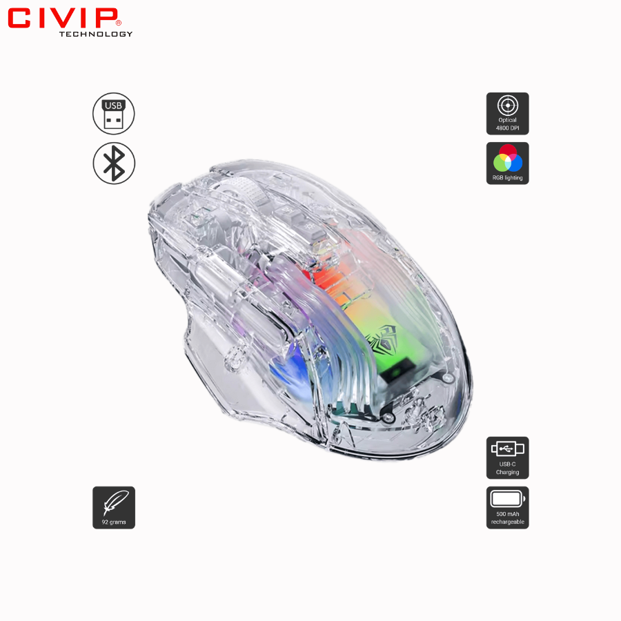 Chuột gaming không dây AULA SC518