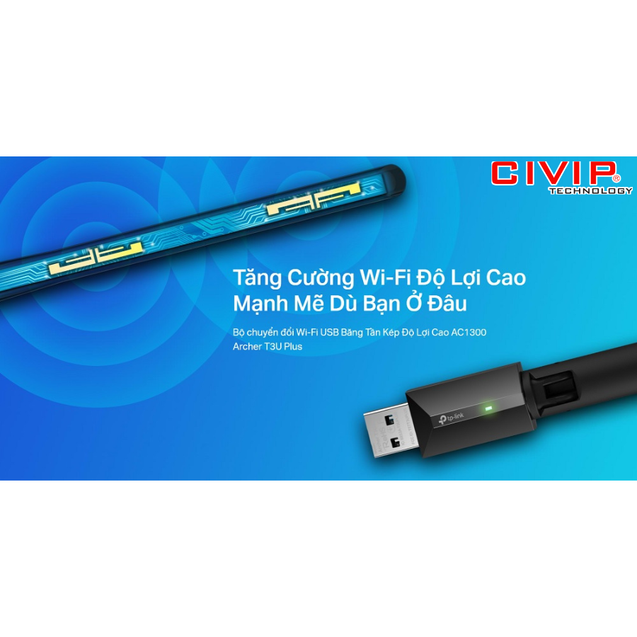 USB Wifi TPLink Archer T3U Plus - AC1300