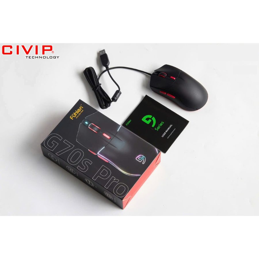 Chuột có dây Fuhlen Gaming G70s Pro - Black