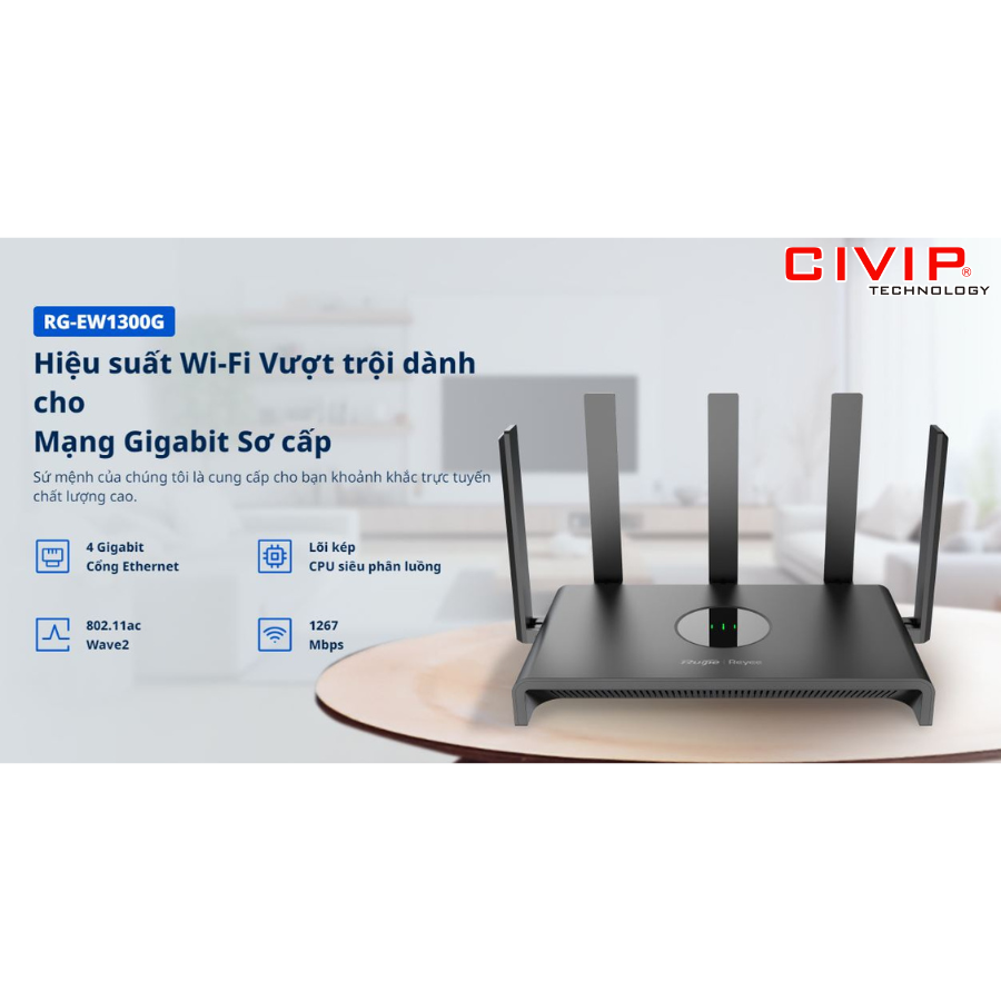 Router wifi RUIJIE RG-EW1300G