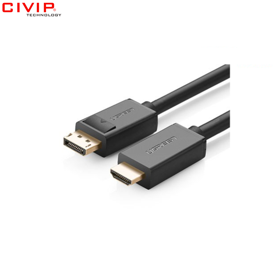 Cáp chuyển Displayport 1.2 to HDMI Ugreen 10202 dài 2M (DP101) 4Kx2K