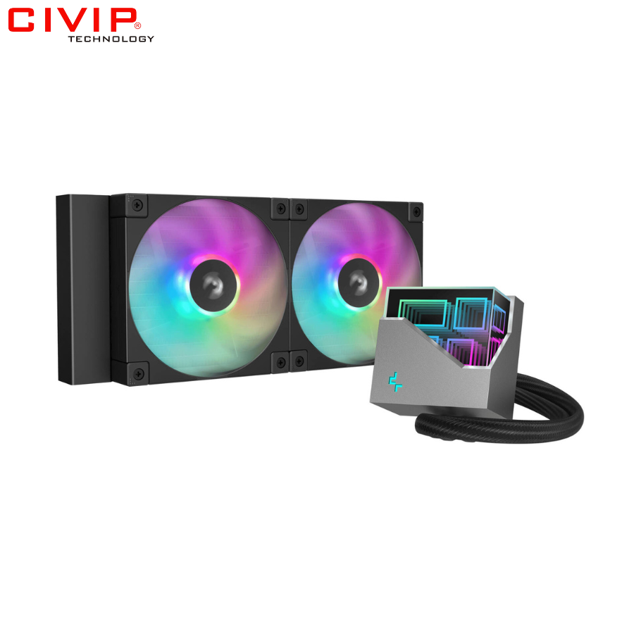 Tản nhiệt nước CPU Deepcool LT240 ARGB - Black
