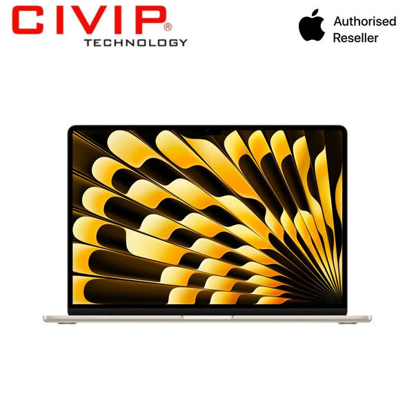 Laptop Apple MacBook Air 15 inch M3 MC9F4SA/A (8CPU/10GPU/16GB/256GB/15.3 inch/Starlight )