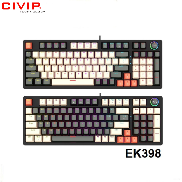 Bàn phím cơ có dây EDRA EK398 Alpha / Beta