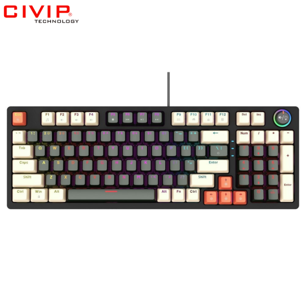 Bàn phím cơ có dây EDRA EK398 Alpha / Beta