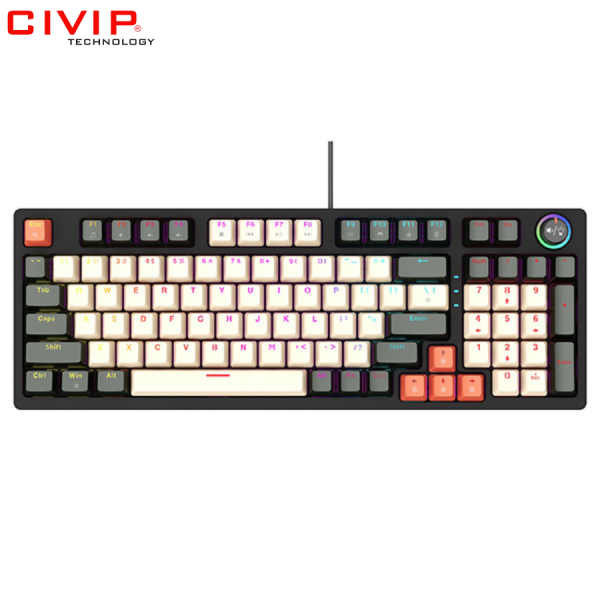 Bàn phím cơ có dây EDRA EK398 Alpha / Beta