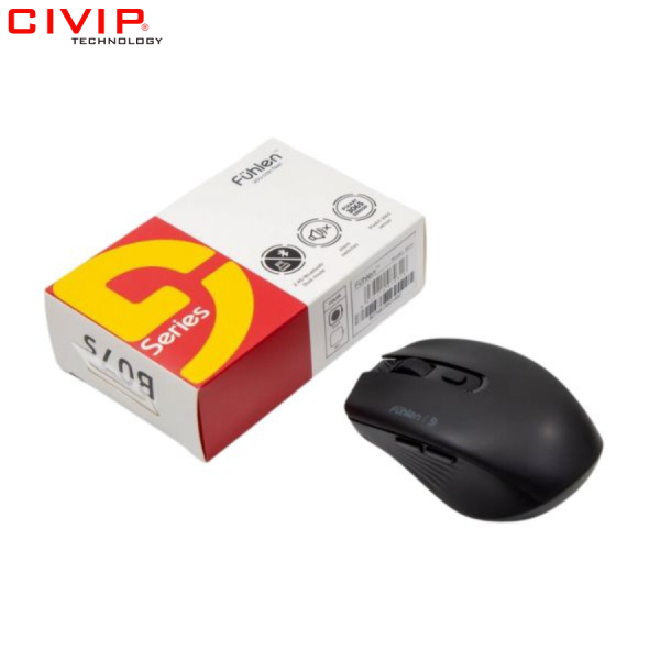 Chuột không dây Fuhlen B07s - Black (2.4GHz + Bluetooth)