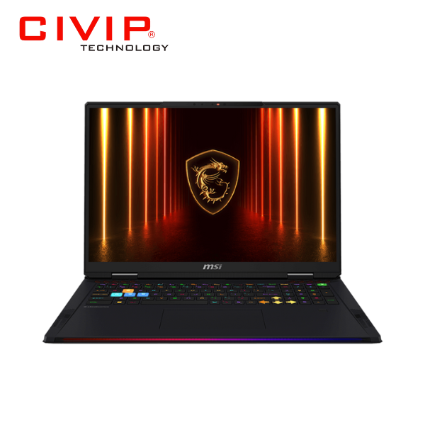 Laptop MSI Raider 18 HX AI A2XWIG 033VN (Intel Core Ultra 9 285HX/64GB/4TB/ RTX 5080/ 18 inch UHD+ 120Hz/Win 11/Đen)
