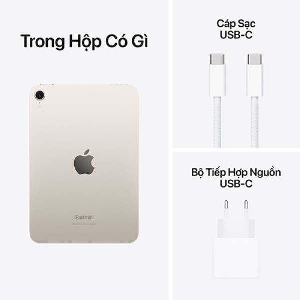 iPad Mini 7 Wifi + Cellular 256GB MXPX3ZA/A Starlight