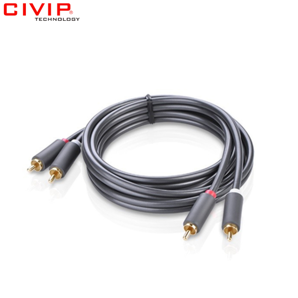 Cáp AV 2 đầu RCA (hoa sen) dài 3M Ugreen 10519