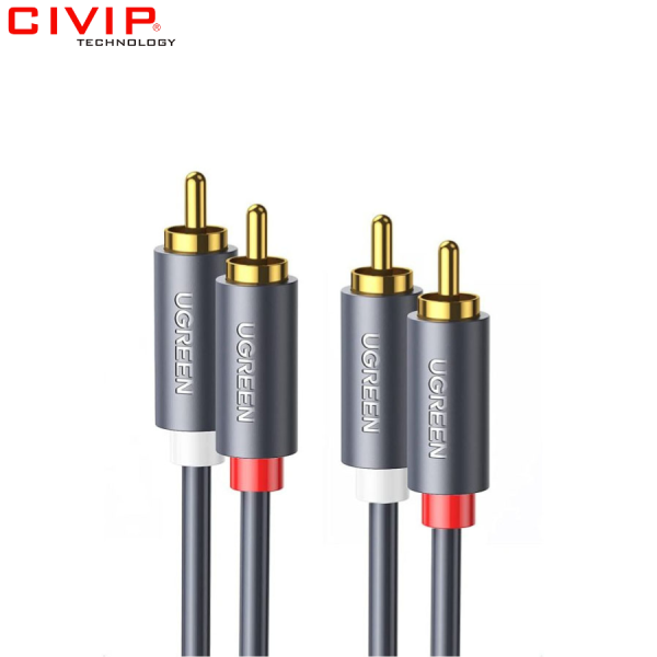 Cáp AV 2 đầu RCA (hoa sen) dài 3M Ugreen 10519