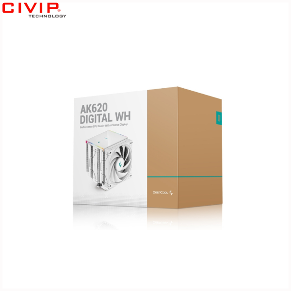 Tản nhiệt khí Deepcool AK620 DIGITAL WH - White