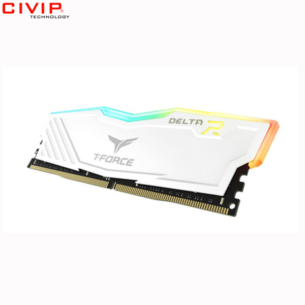Ram PC TeamGroup T-Force Delta RGB 16GB/3600MHz DDR4 - White