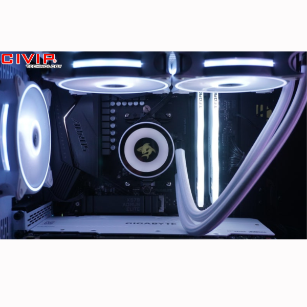 Ram PC TeamGroup T-Force Delta RGB 16GB/3600MHz DDR4 - White