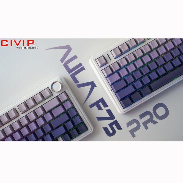 Bàn phím cơ không dây AULA F75 Pro