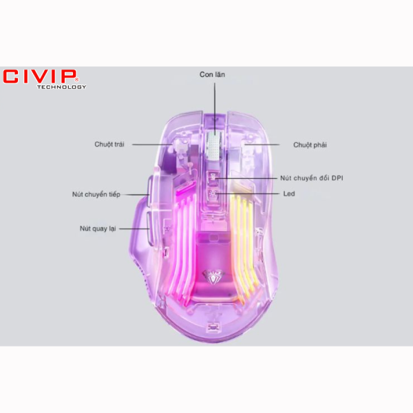 Chuột gaming không dây AULA SC518