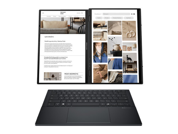 Laptop Asus ZenBook Duo UX8406CA-PZ109WS (Intel Core Ultra 9 285H/ 32GB/ 1 TB/ 14 inch 3K OLED/ Cảm ứng/ Win 11/ Office/ Xám)