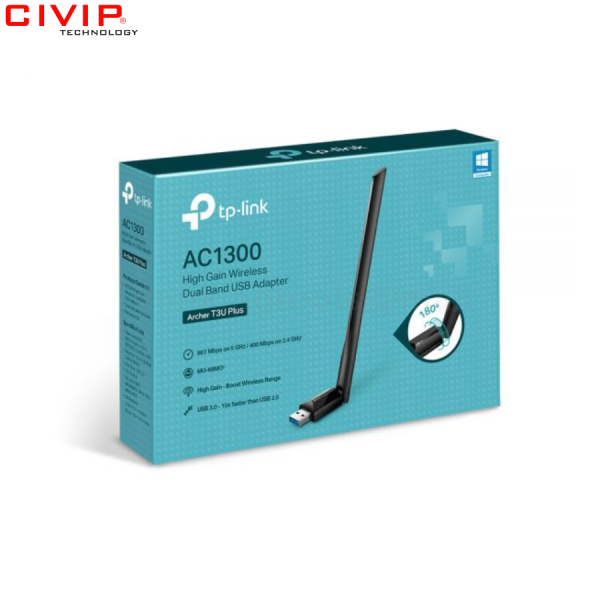 USB Wifi TPLink Archer T3U Plus - AC1300