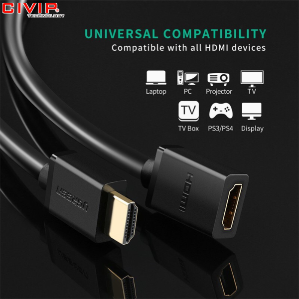 Cáp HDMI nối dài 5M Ugreen 10146