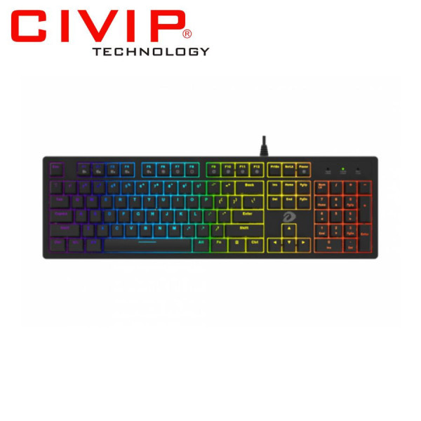Bàn phím cơ có dây DareU EK1280s V2 Black - Red Switch