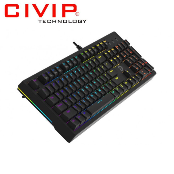Bàn phím cơ có dây DareU EK1280s V2 Black - Red Switch