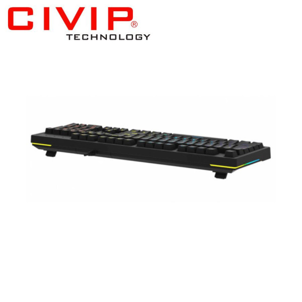 Bàn phím cơ có dây DareU EK1280s V2 Black - Red Switch