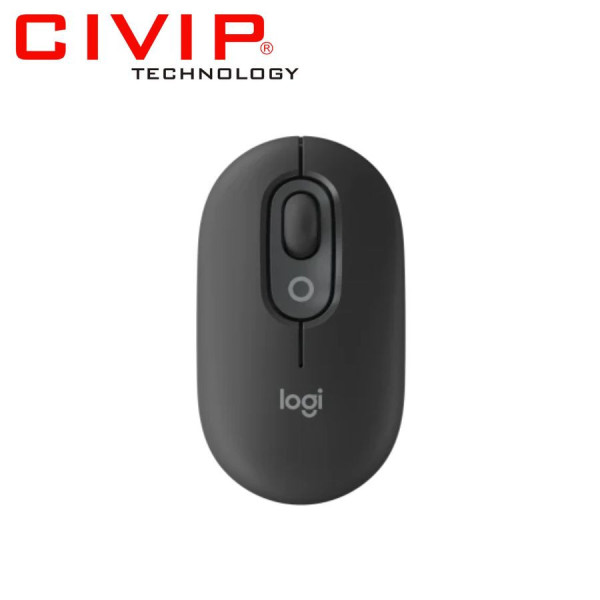 Chuột không dây Logitech POP with EMOJI Bluetooth/Wireless Đen