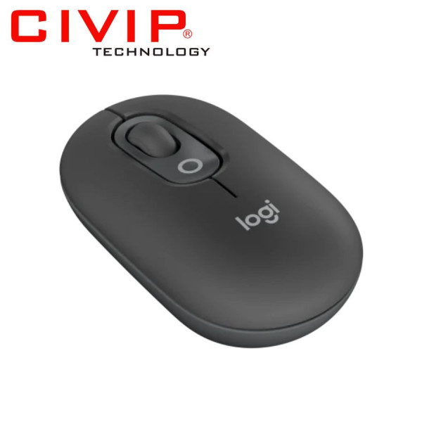 Chuột không dây Logitech POP with EMOJI Bluetooth/Wireless Đen