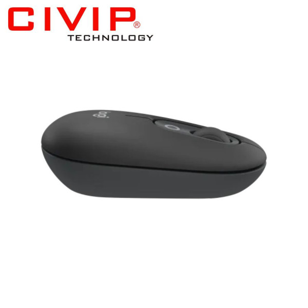 Chuột không dây Logitech POP with EMOJI Bluetooth/Wireless Đen