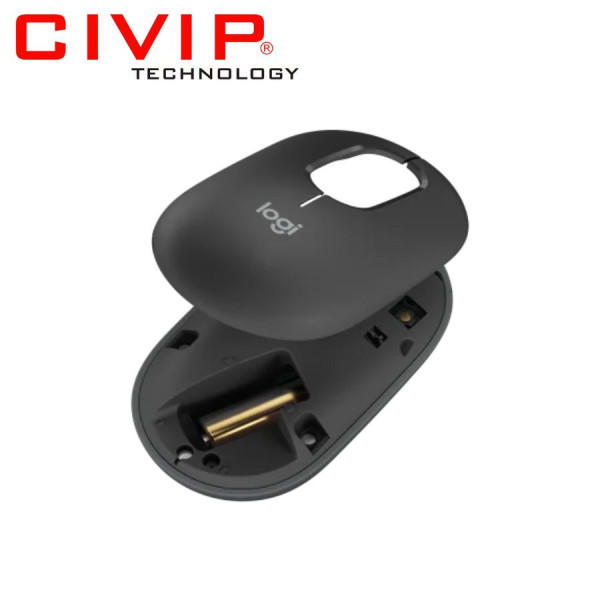 Chuột không dây Logitech POP with EMOJI Bluetooth/Wireless Đen