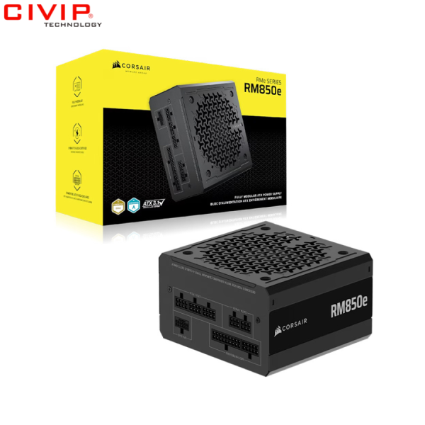 Nguồn máy tính Corsair RM850e ATX 3.1 Cybenetics Gold - Full Modul (CP-9020296-NA)