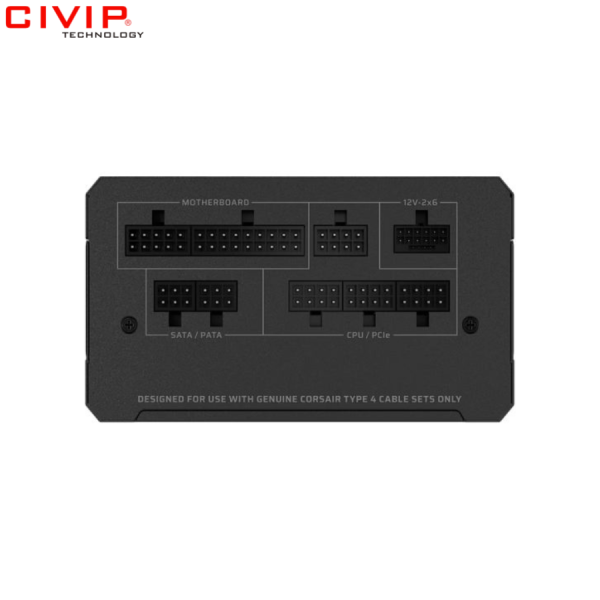 Nguồn máy tính Corsair RM1000e ATX 3.1 Cybenetics Gold - Full Modul (CP-9020297-NA)