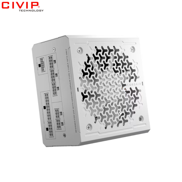Nguồn máy tính Corsair RM750e White ATX 3.1 Cybenetics Gold - Full Modul (CP-9020292-NA)