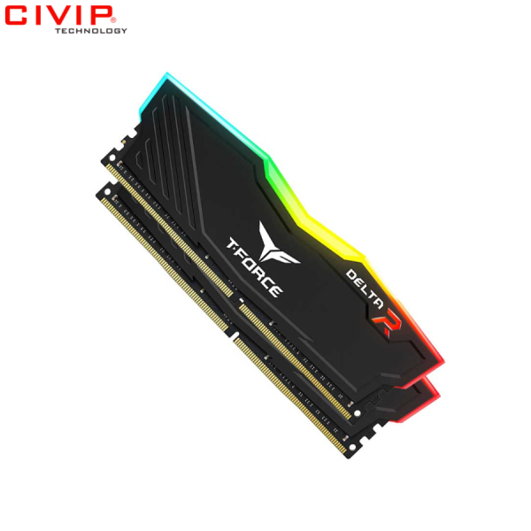 Ram PC TeamGroup T-Force Delta RGB 16GB/3600MHz DDR4 - Black
