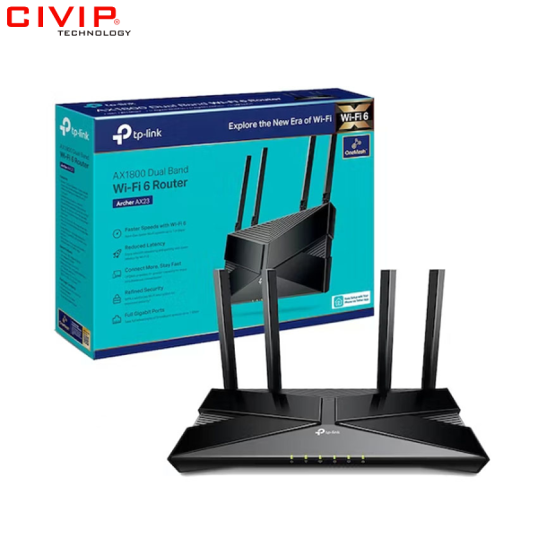 Router Wifi TPLink Archer AX23 - Wifi 6 chuẩn AX1800