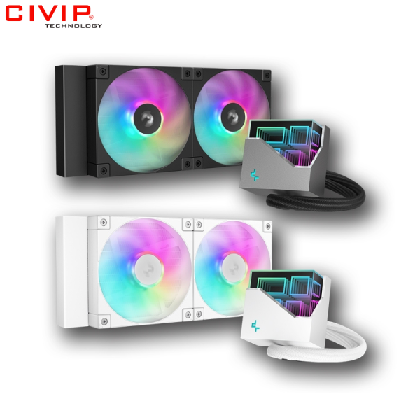 Tản nhiệt nước CPU Deepcool LT240 ARGB WH - White