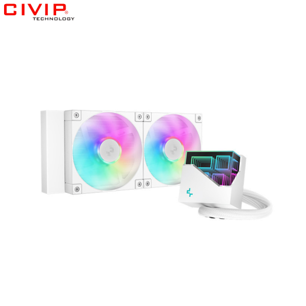 Tản nhiệt nước CPU Deepcool LT240 ARGB WH - White