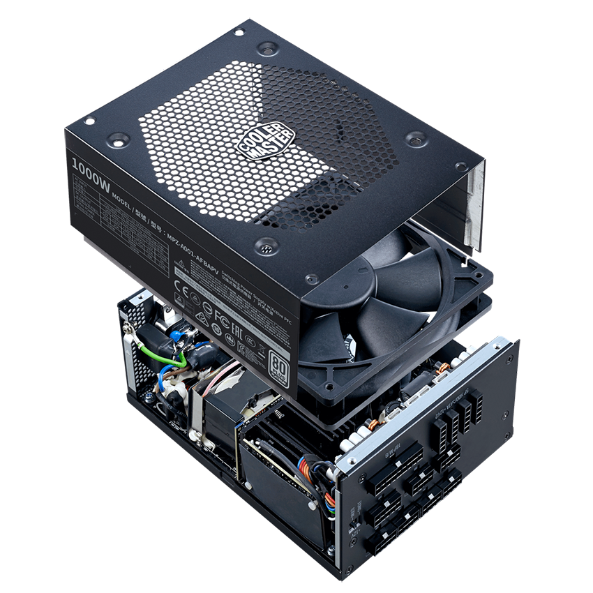 Nguồn Cooler Master V1000 80 Plus Platium Full Modular (1000W/ATX/8 PCI Express 6+2 pin)