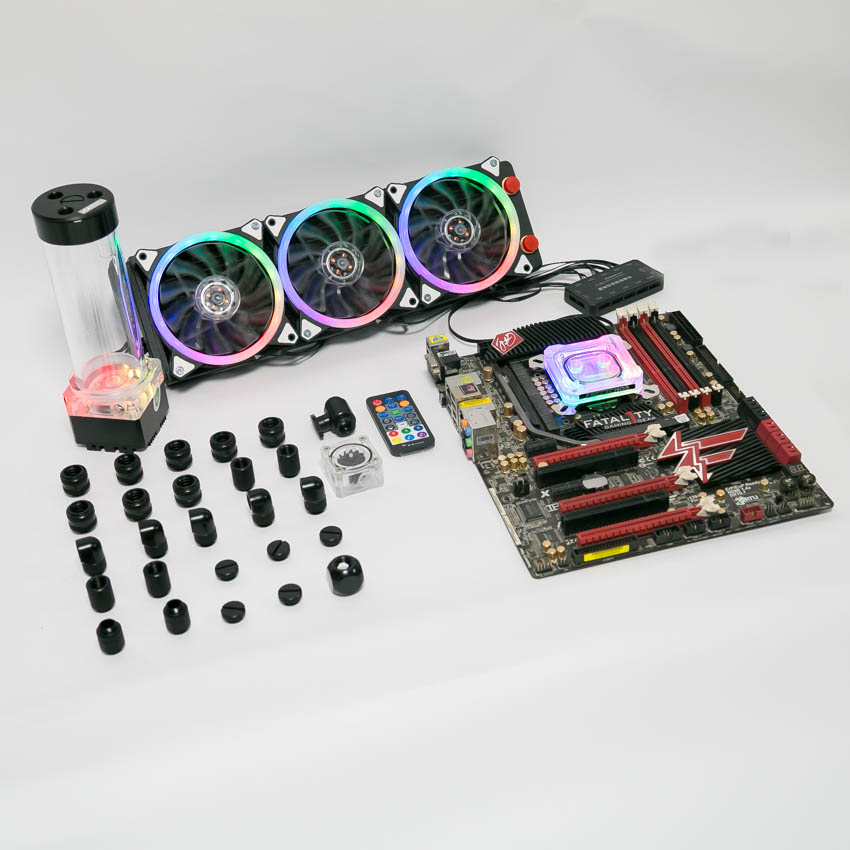 Tản nhiệt nước Custom Freezemod Rainbow RGB P3 V2 Kit ( AMD AM4 - Intel LGA 115X / 20XX )