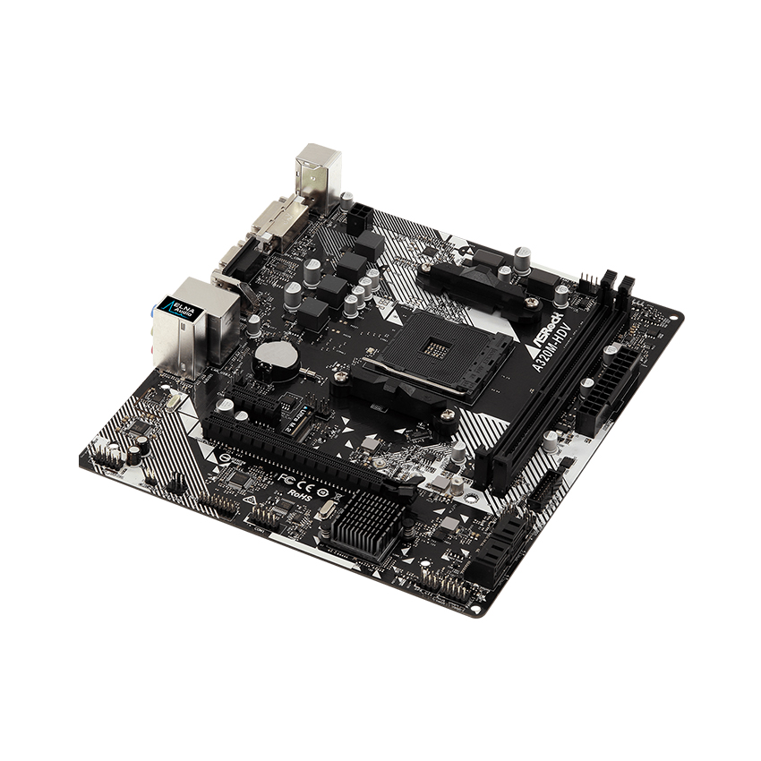 Mainboard ASROCK A320M-HDV R4.0 (AMD A320M/Socket AM4/m-ATX/2 khe RAM DDR4)