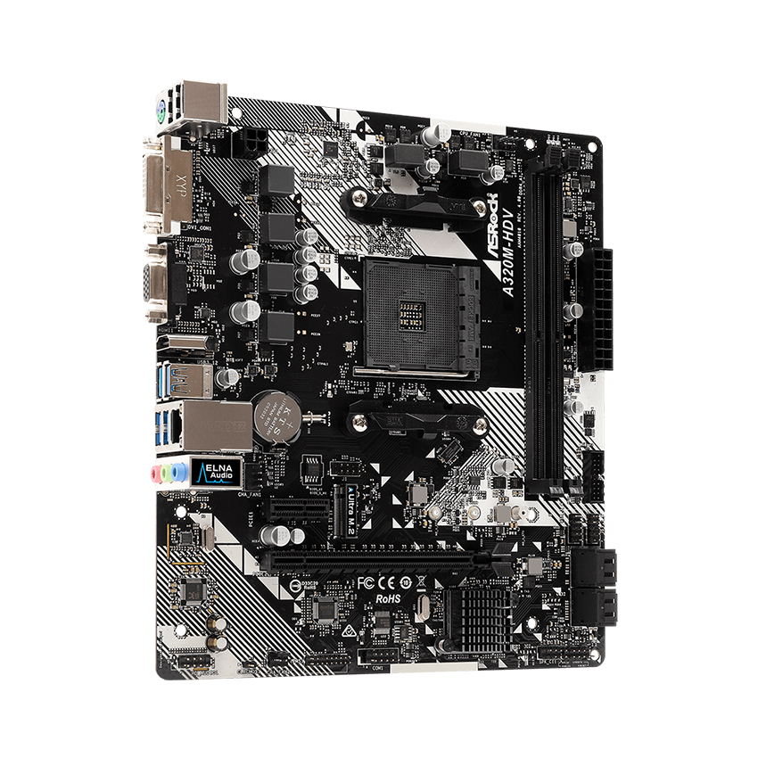 Mainboard ASROCK A320M-HDV R4.0 (AMD A320M/Socket AM4/m-ATX/2 khe RAM DDR4)