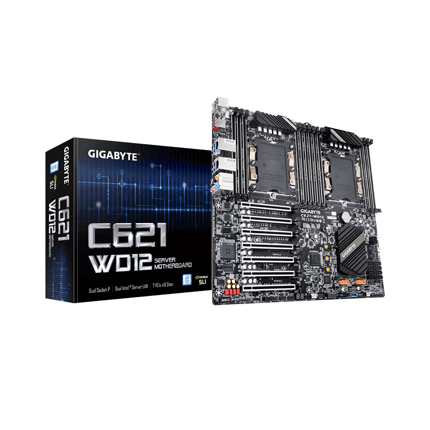 Mainboard Gigabyte C621-WD12 (Intel C621/Socket 3647/SSI EEB/12 khe RAM DDR4)