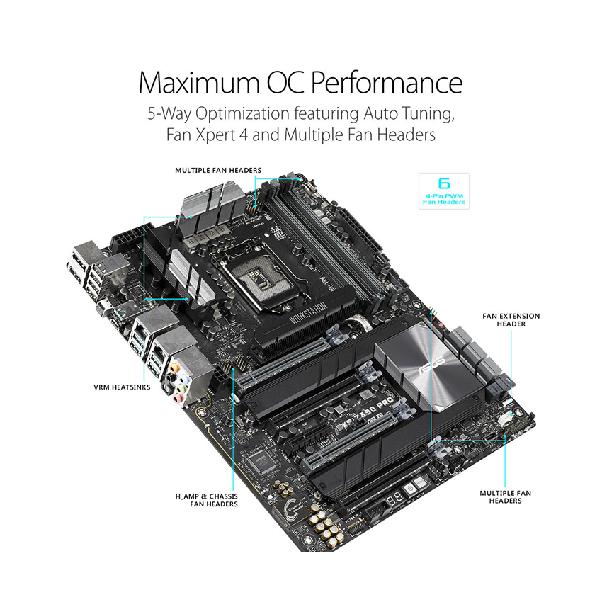 Mainboard ASUS WS Z390 PRO (Intel Z390/Socket 1151/ATX/4 khe RAM DDR4)