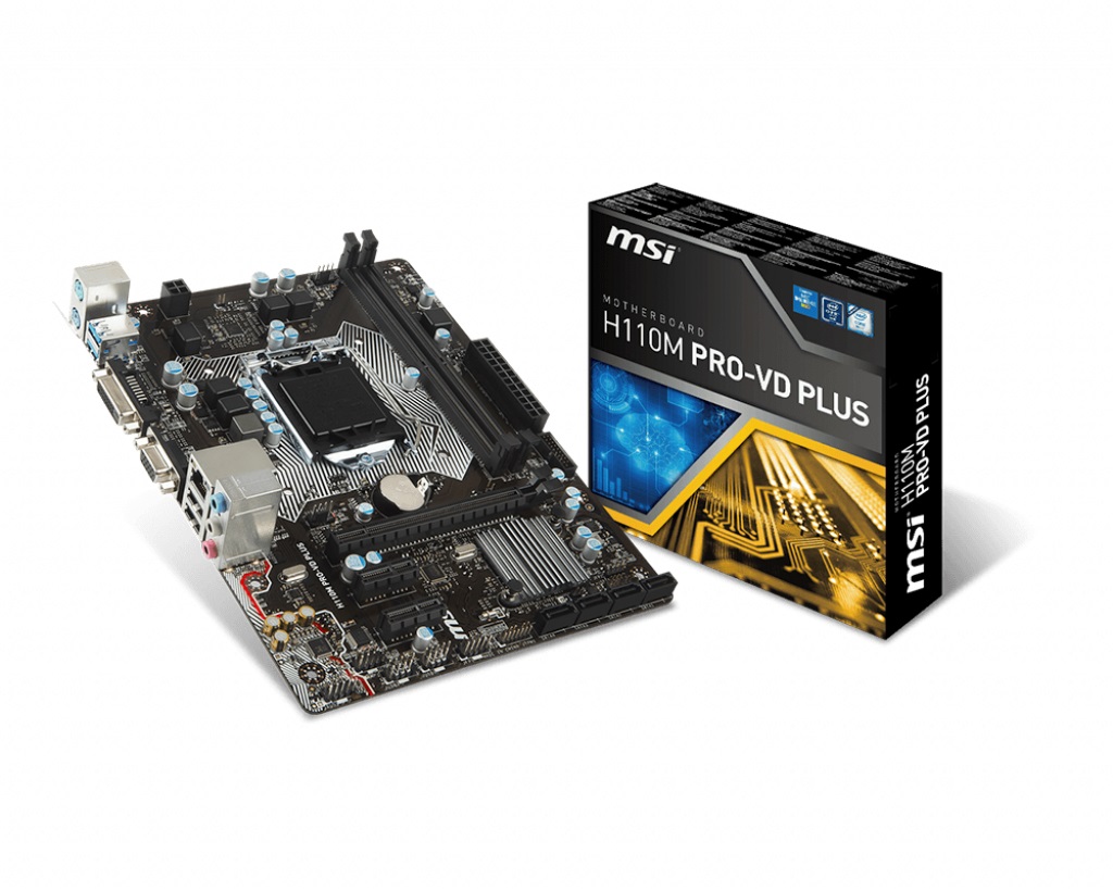 Mainboard MSI H110M PRO-VD PLUS (Intel H110/Socket 1151/2 khe Ram DDR4)
