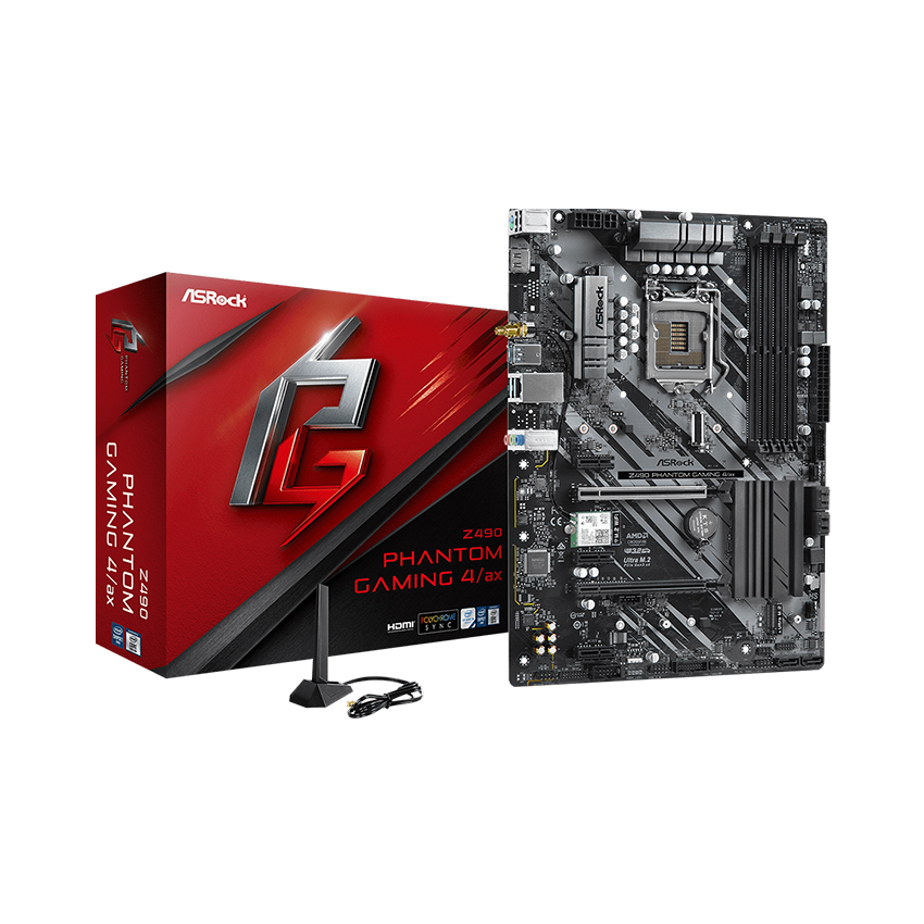 Mainboard ASROCK Z490  PHANTOM GAMING 4/ax (Intel Z490/Socket 1200/ATX/ 4 khe RAM DDR4)