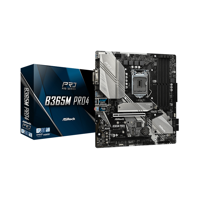 Mainboard ASROCK B365M - Pro4 (Intel B365/Socket 1151/m-ATX/4 khe RAM DDR4)