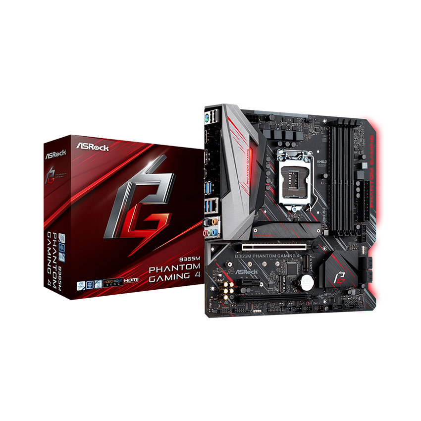 Mainboard ASROCK B365M Phantom Gaming 4 (Intel B365/Socket 1151/mATX/4 khe Ram DDR4)
